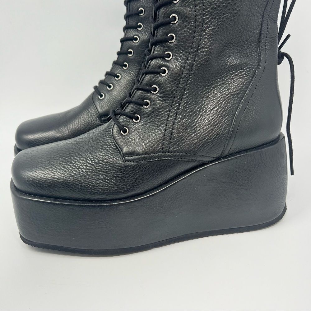 Free People Black Platform Boots - Picture 7 of 11